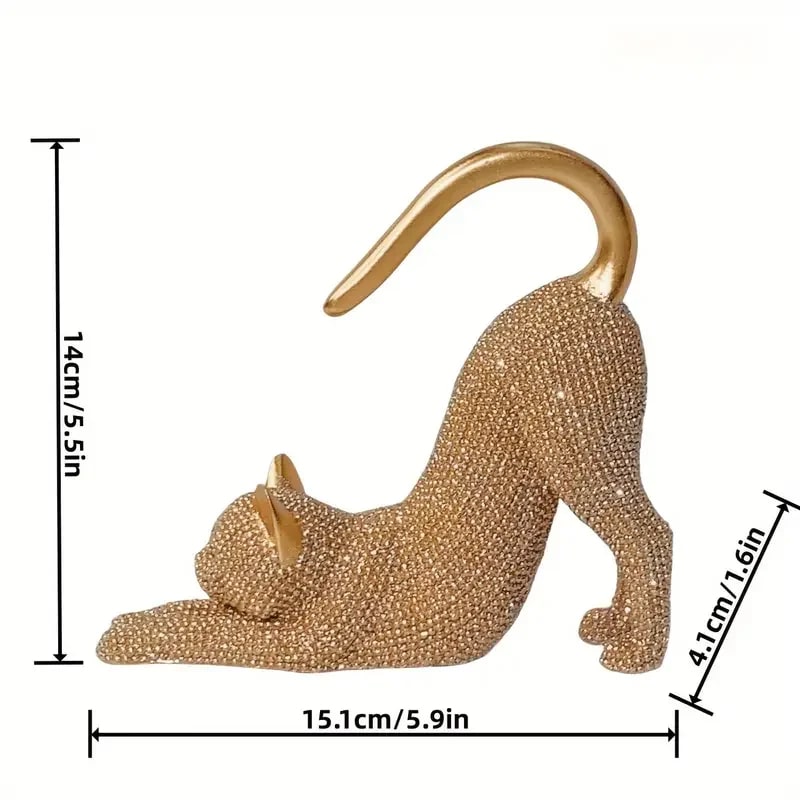 Sparkling Cat Figurine