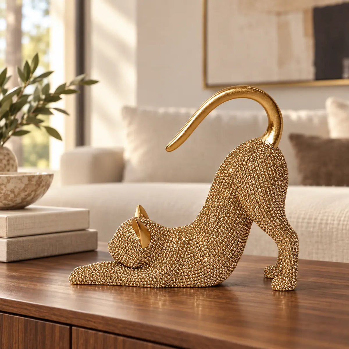 Sparkling Cat Figurine