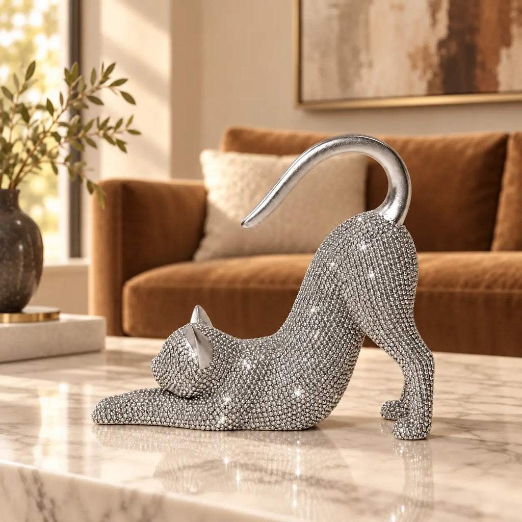Sparkling Cat Figurine