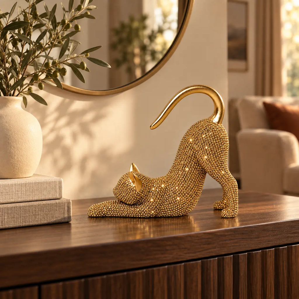 Sparkling Cat Figurine