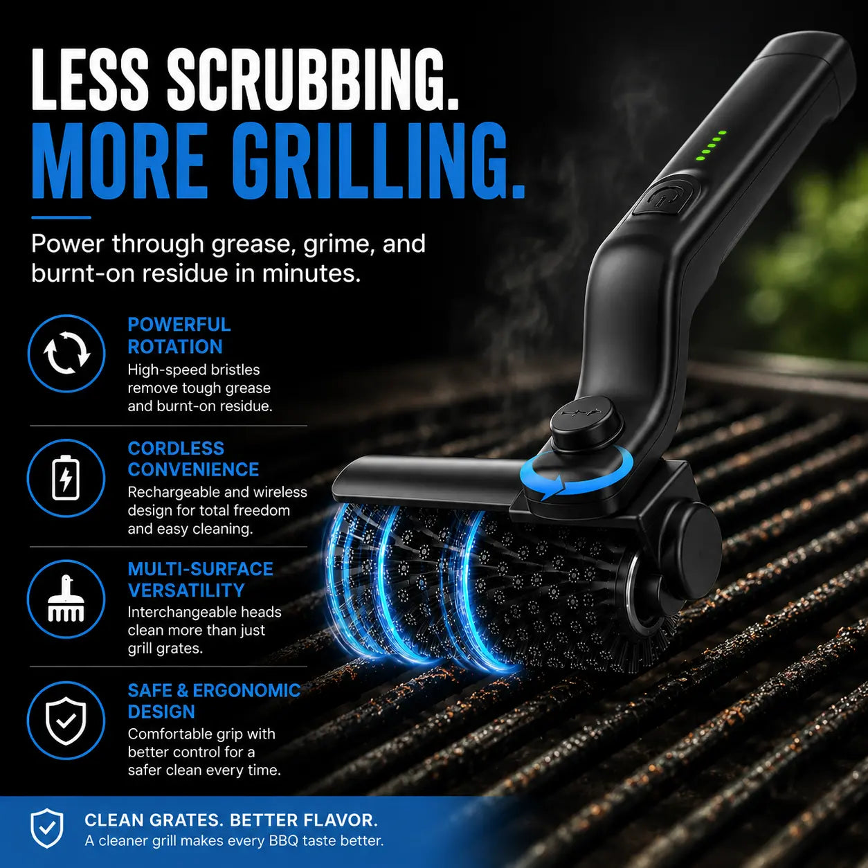 Electric BBQ Grill Brush